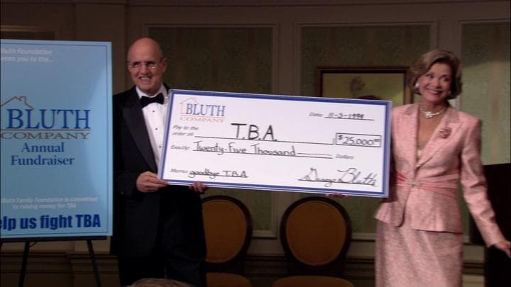 And much to their surprise,  the Bluths ended up raising over $25,000...