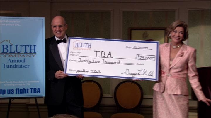 And much to their surprise,  the Bluths ended up raising over $25,000...