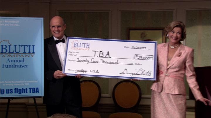 And much to their surprise,  the Bluths ended up raising over $25,000...