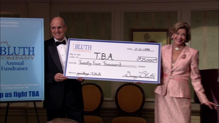 And much to their surprise,  the Bluths ended up raising over $25,000...