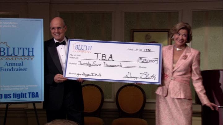 And much to their surprise,  the Bluths ended up raising over $25,000...