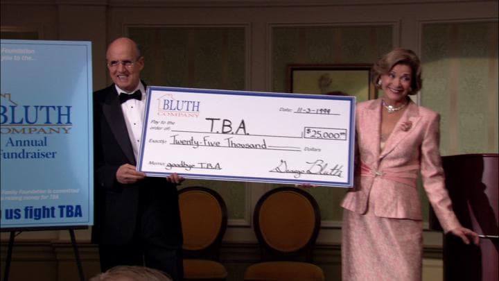 And much to their surprise,  the Bluths ended up raising over $25,000...