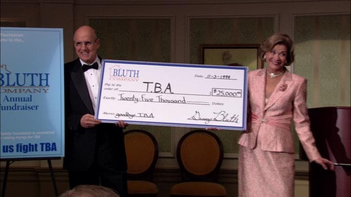 And much to their surprise,  the Bluths ended up raising over $25,000...