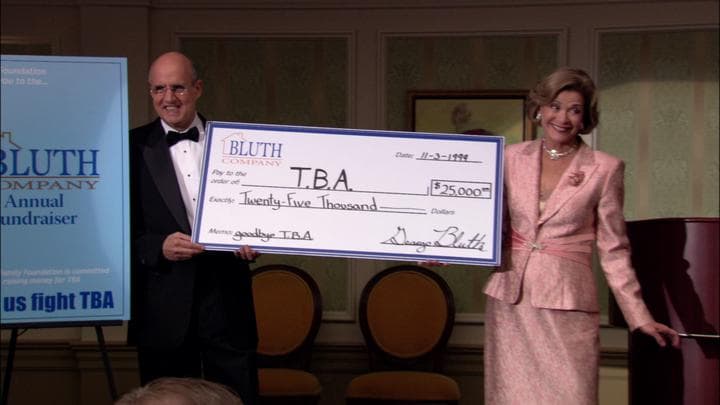 And much to their surprise,  the Bluths ended up raising over $25,000...