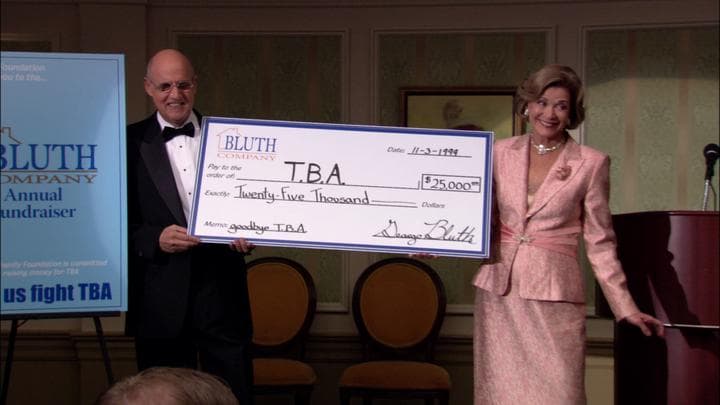 And much to their surprise,  the Bluths ended up raising over $25,000...