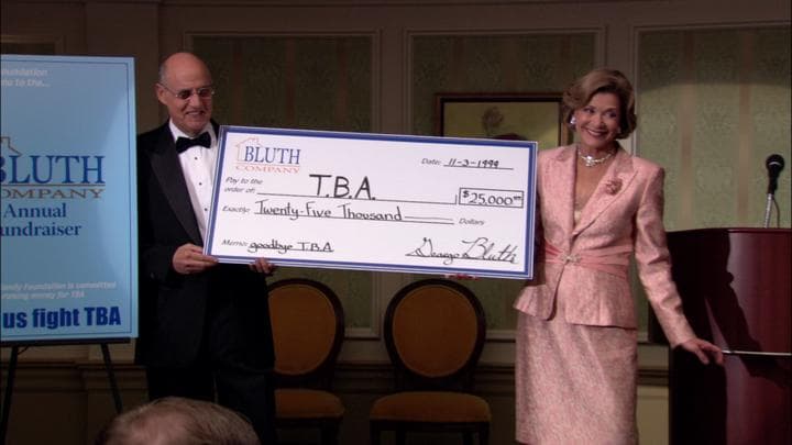 And much to their surprise,  the Bluths ended up raising over $25,000...