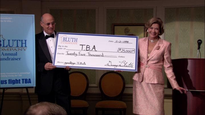 And much to their surprise,  the Bluths ended up raising over $25,000...