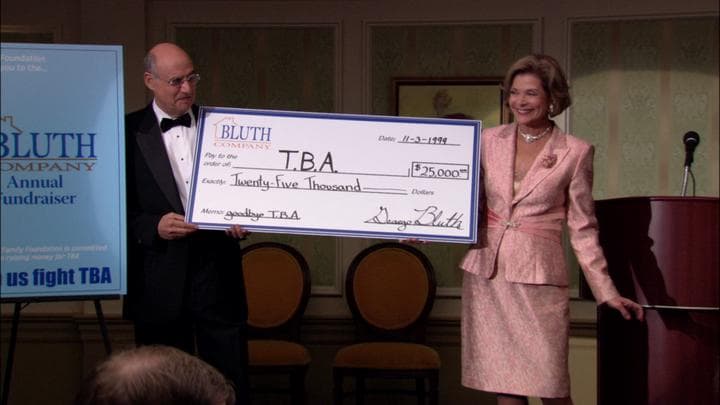 And much to their surprise,  the Bluths ended up raising over $25,000...