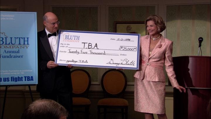 And much to their surprise,  the Bluths ended up raising over $25,000...