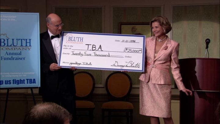 And much to their surprise,  the Bluths ended up raising over $25,000...