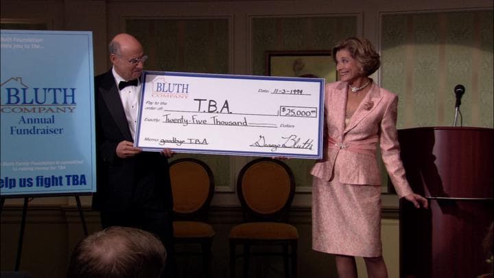 And much to their surprise,  the Bluths ended up raising over $25,000...