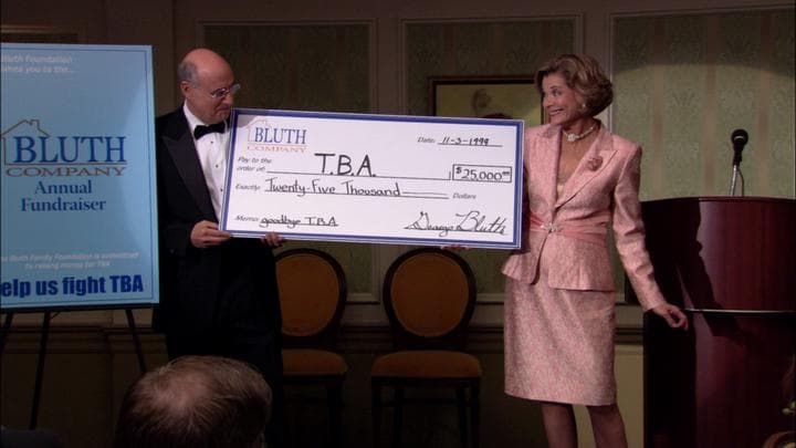 And much to their surprise,  the Bluths ended up raising over $25,000...