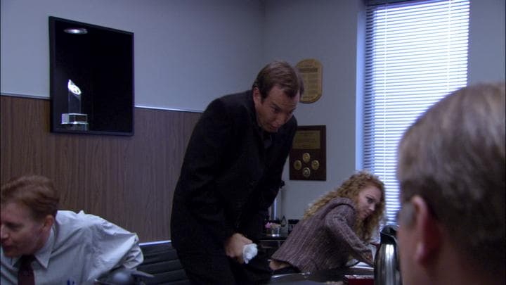 and returned to his office to find Lindsay.