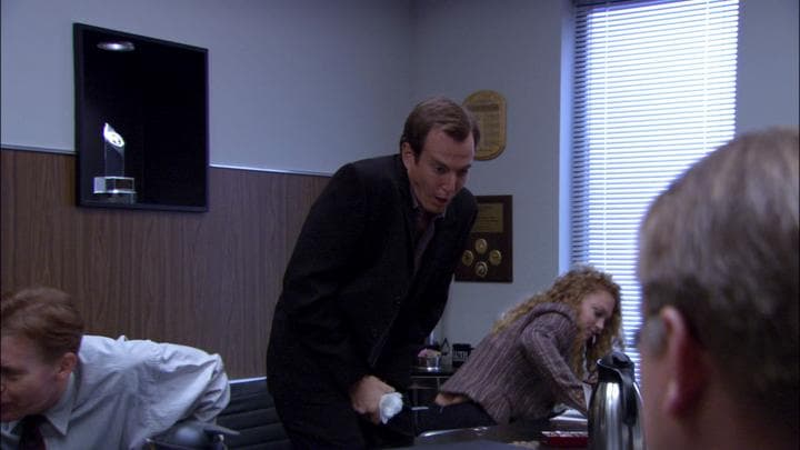 and returned to his office to find Lindsay.