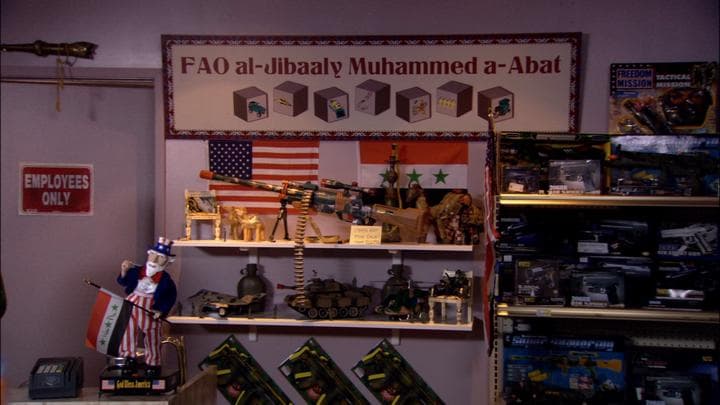 The job was at an Iraqi-owned toy store...