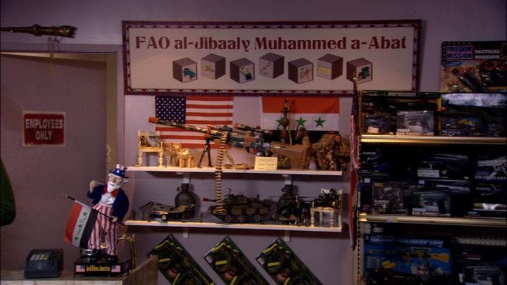 The job was at an Iraqi-owned toy store...