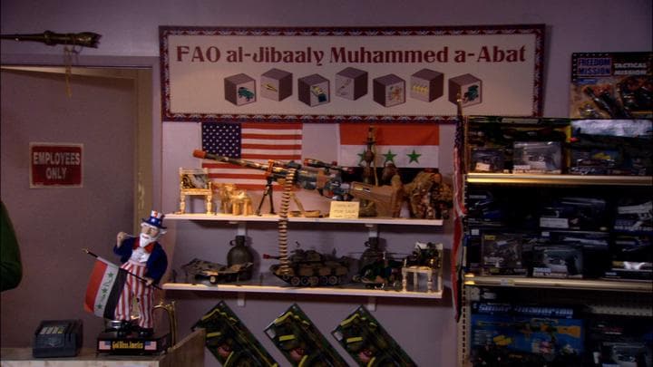 The job was at an Iraqi-owned toy store...