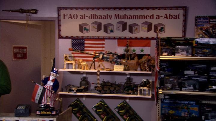 The job was at an Iraqi-owned toy store...