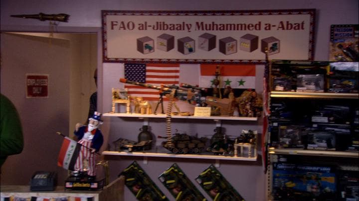 The job was at an Iraqi-owned toy store...