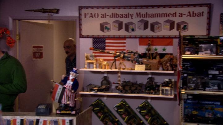 The job was at an Iraqi-owned toy store...