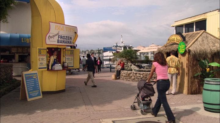 twenty feet from the old  frozen banana stand.