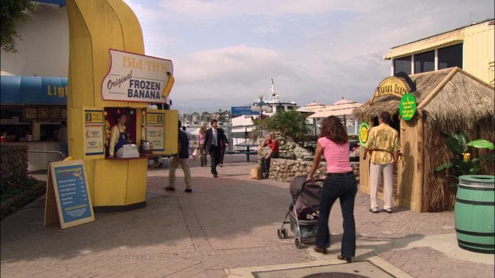 twenty feet from the old  frozen banana stand.