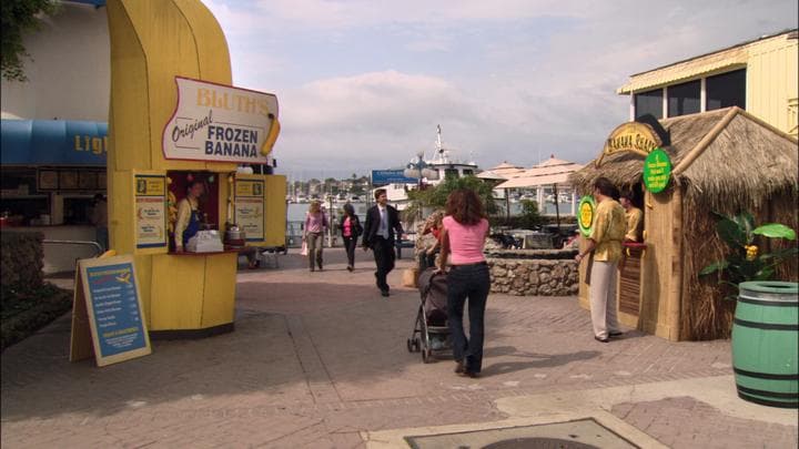 twenty feet from the old  frozen banana stand.