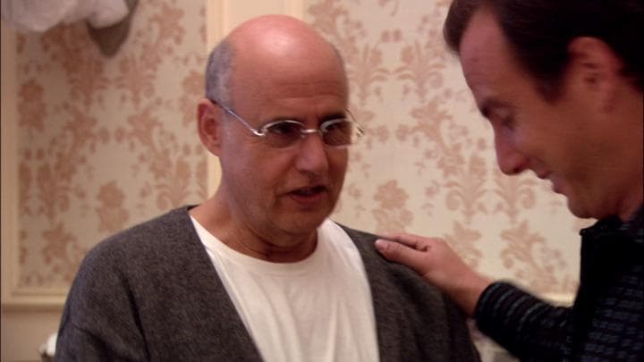 - Don't worry, Pop. Gob Bluth doesn't cave.  - Yeah, you just did for me.