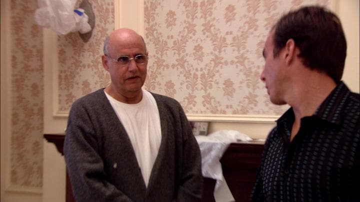 - Don't worry, Pop. Gob Bluth doesn't cave.  - Yeah, you just did for me.