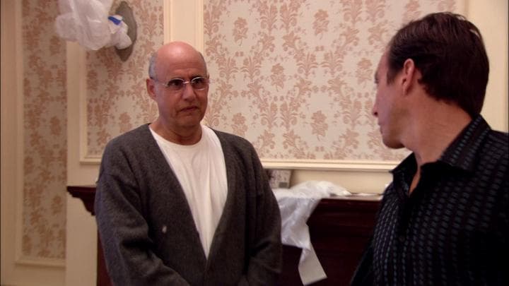 - Don't worry, Pop. Gob Bluth doesn't cave.  - Yeah, you just did for me.