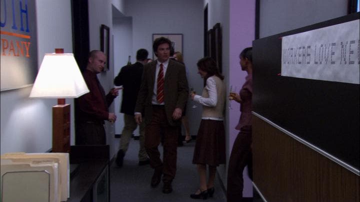 And the next day  Michael returned to the office...