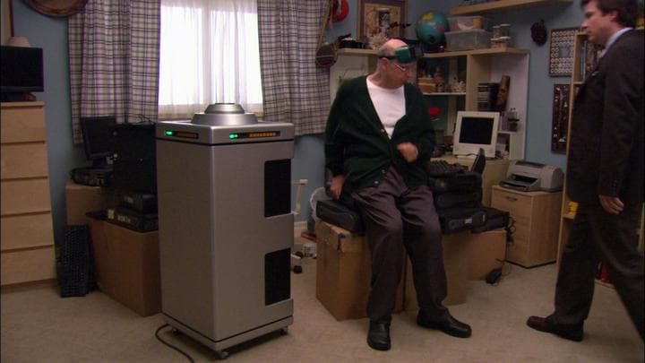 - What's all this?  - Computer stuff from the office.