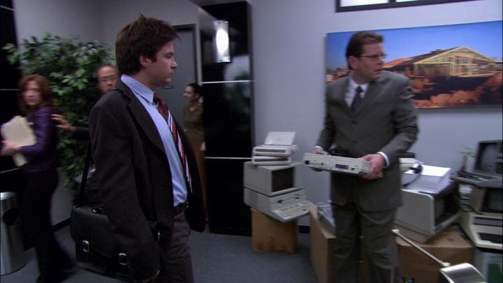 So Michael returned to the office,  where the atmosphere was paranoid.