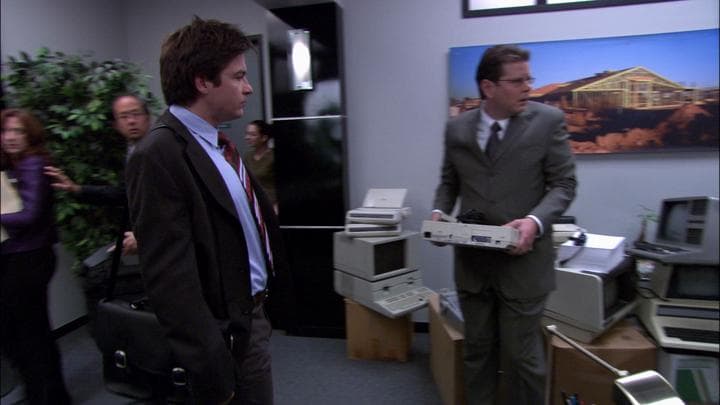 So Michael returned to the office,  where the atmosphere was paranoid.