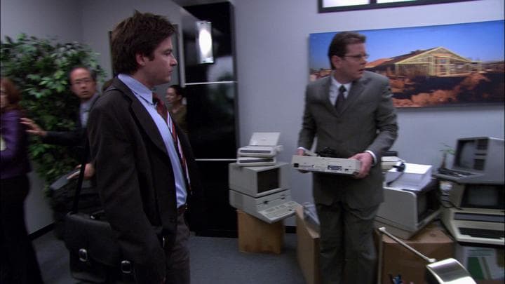 So Michael returned to the office,  where the atmosphere was paranoid.