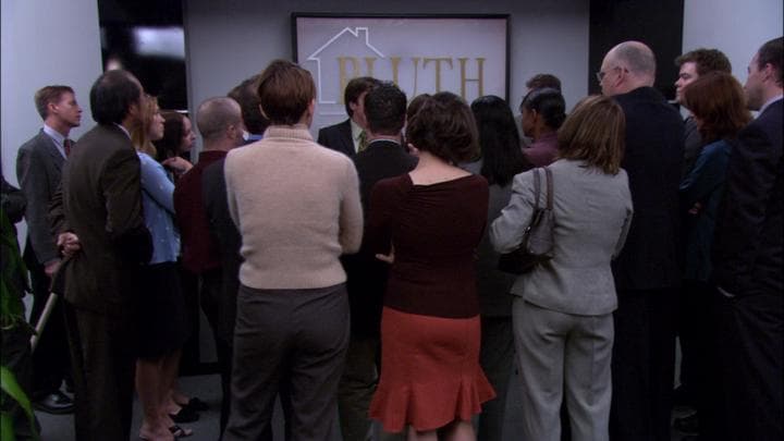 So the next day, Michael  introduced his new consultant to his staff...