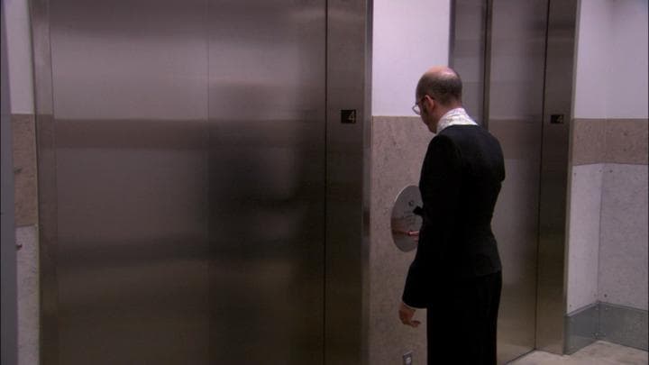 And as Tobias waited for the elevator...