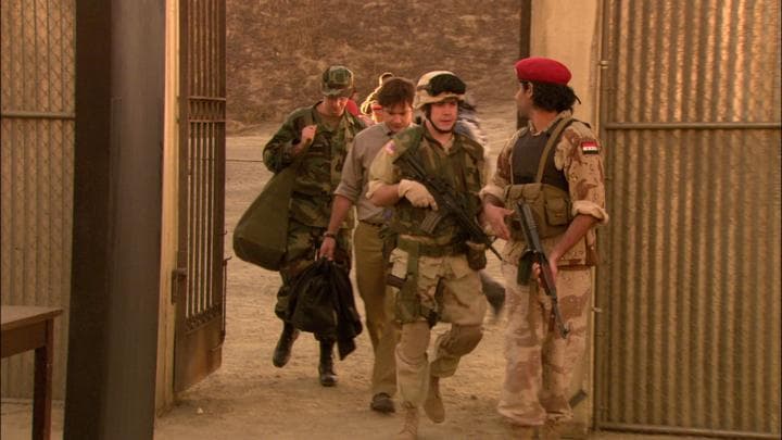 They arrived at the prison the Americans  were training Iraqis to run.