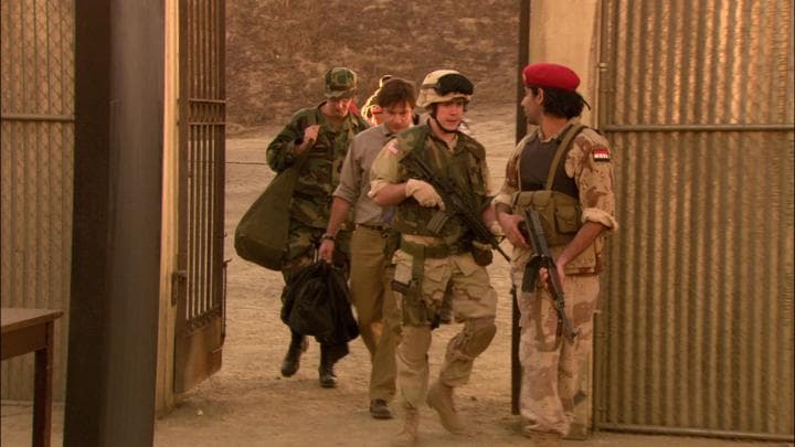 They arrived at the prison the Americans  were training Iraqis to run.