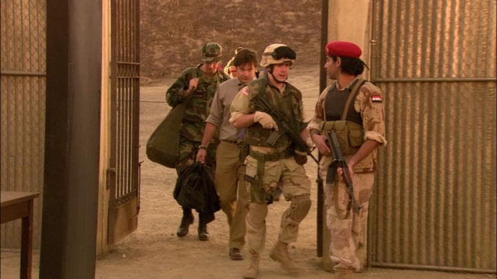 They arrived at the prison the Americans  were training Iraqis to run.