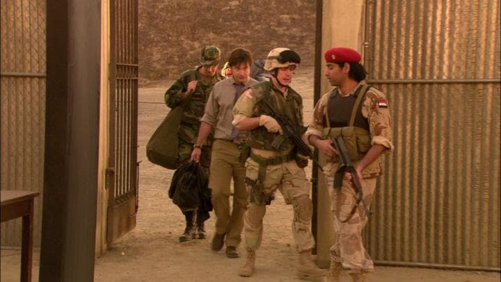 They arrived at the prison the Americans  were training Iraqis to run.