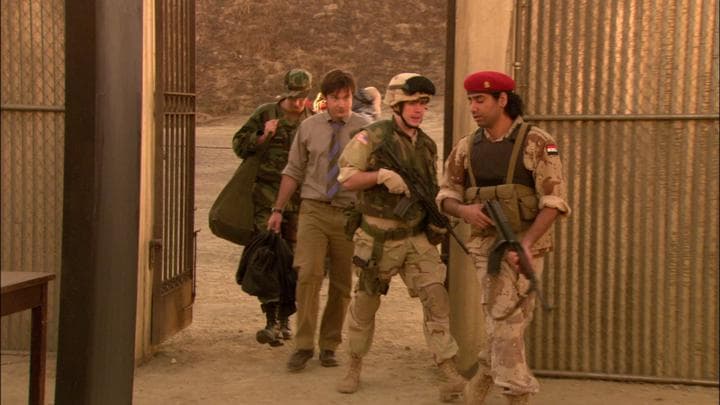 They arrived at the prison the Americans  were training Iraqis to run.