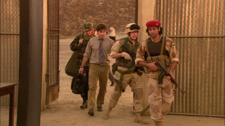 They arrived at the prison the Americans  were training Iraqis to run.