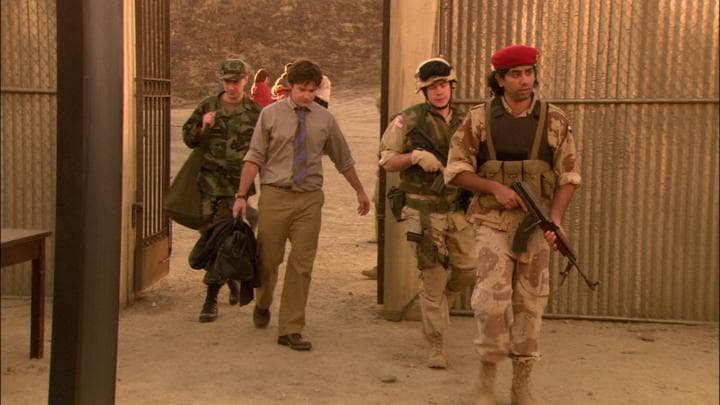 They arrived at the prison the Americans  were training Iraqis to run.