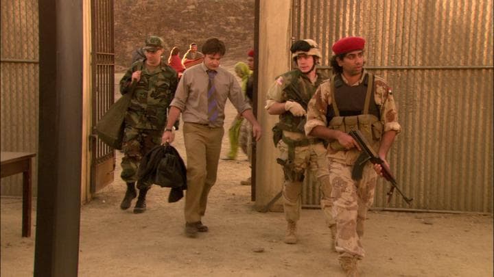 They arrived at the prison the Americans  were training Iraqis to run.