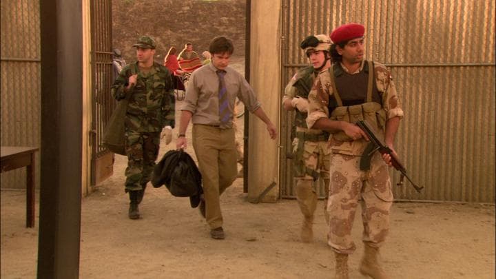 They arrived at the prison the Americans  were training Iraqis to run.