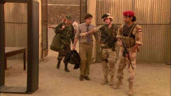 They arrived at the prison the Americans  were training Iraqis to run.