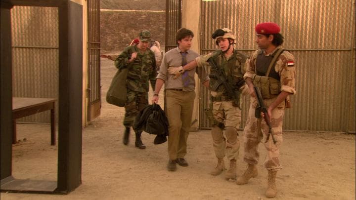 They arrived at the prison the Americans  were training Iraqis to run.