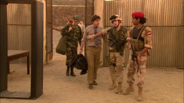 They arrived at the prison the Americans  were training Iraqis to run.