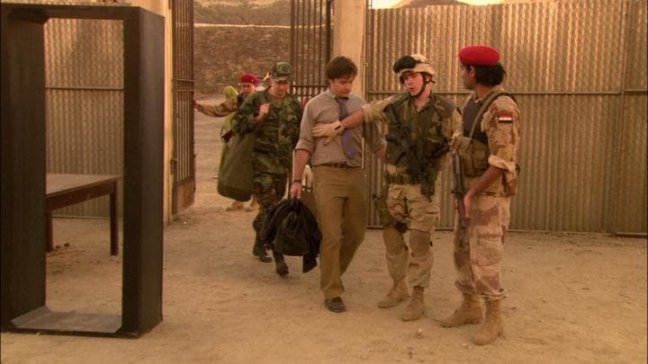 They arrived at the prison the Americans  were training Iraqis to run.